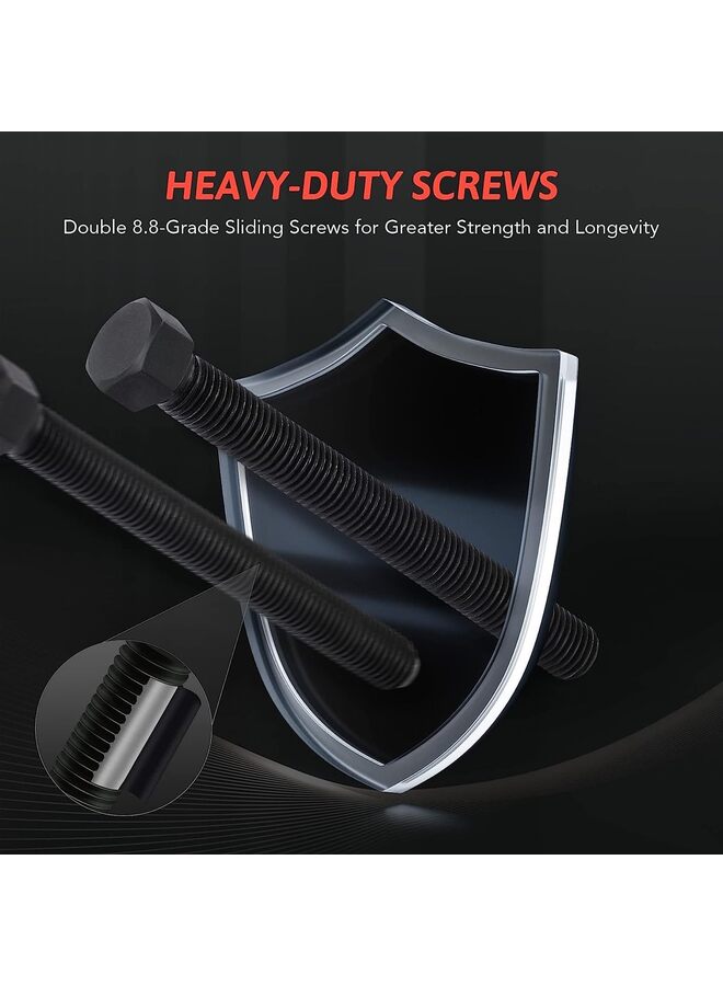 Wheel Bearing Press Kit for Front Wheel Drive Bearing Removal  Installation, 23pc Wheel Bearing Puller Tool Set with Sliding Screws Universal Bushings Sleeves Storage Case - Image 5